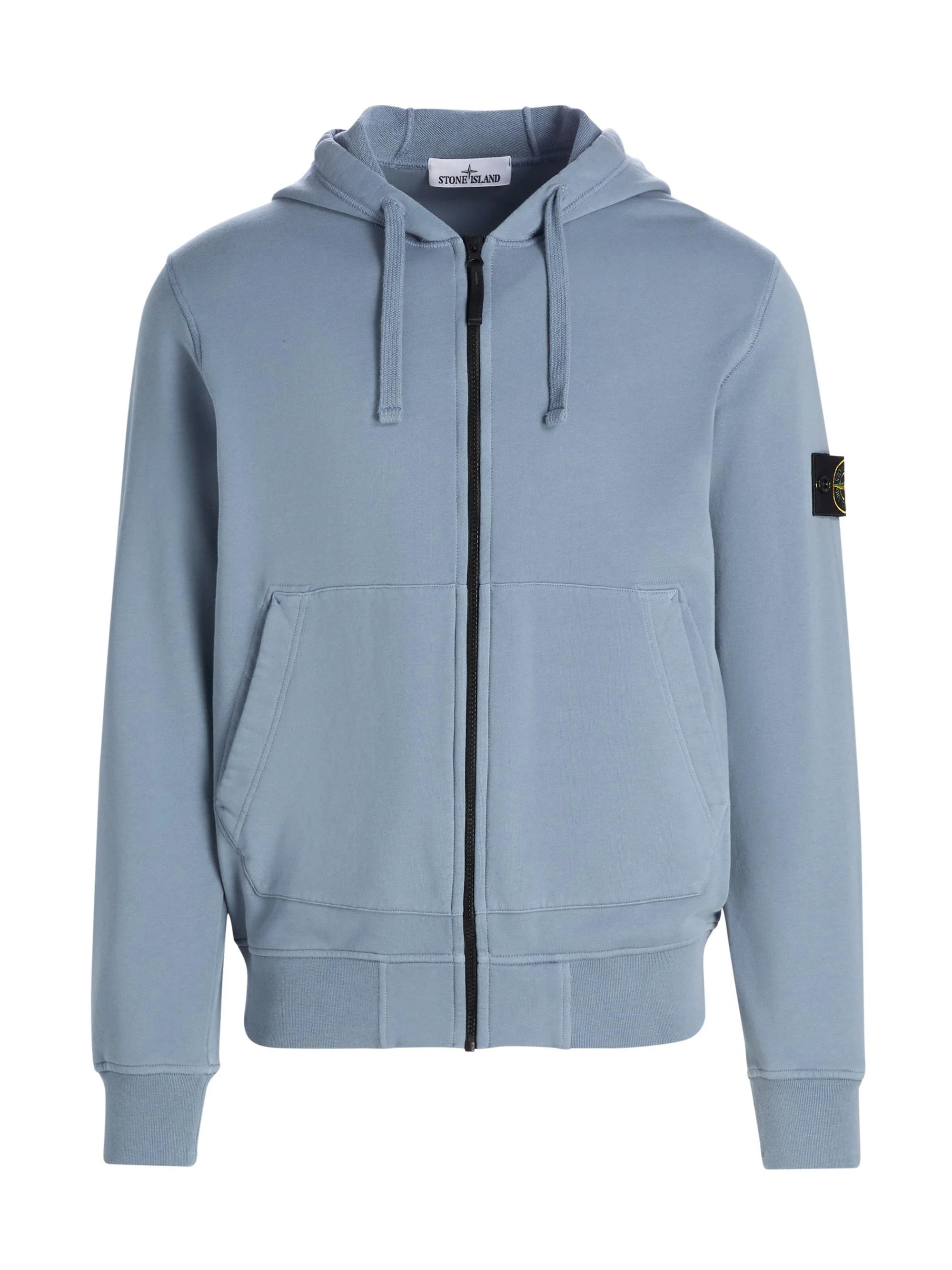 Men's Logo Cotton Zip-Front Hoodie - Military Green - 1