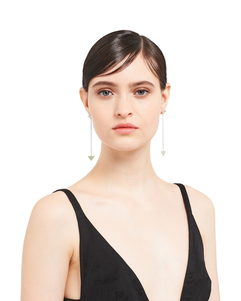 Prada Prada Symbole drop earrings outlook