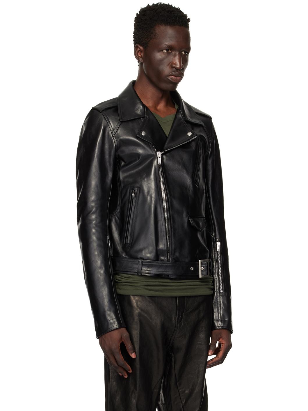 Black Porterville Lukes Stooges Leather Jacket - 4