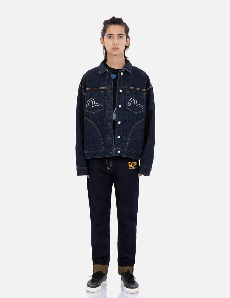 Allover Camouflage-Pattern Reversible Denim Jacket 7