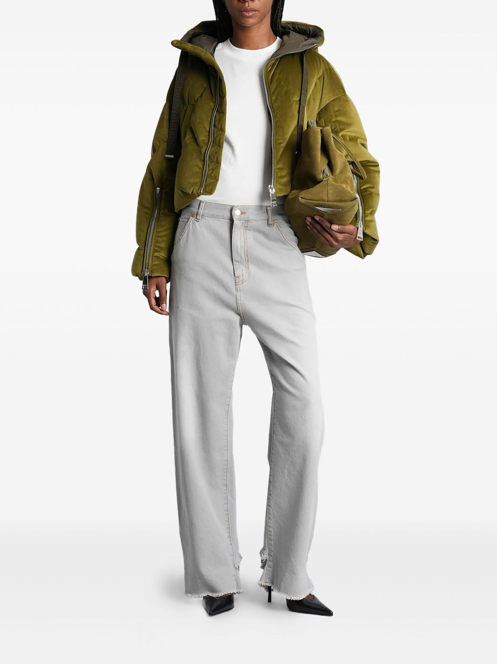 quilted attached-hood puffer jacket - 2