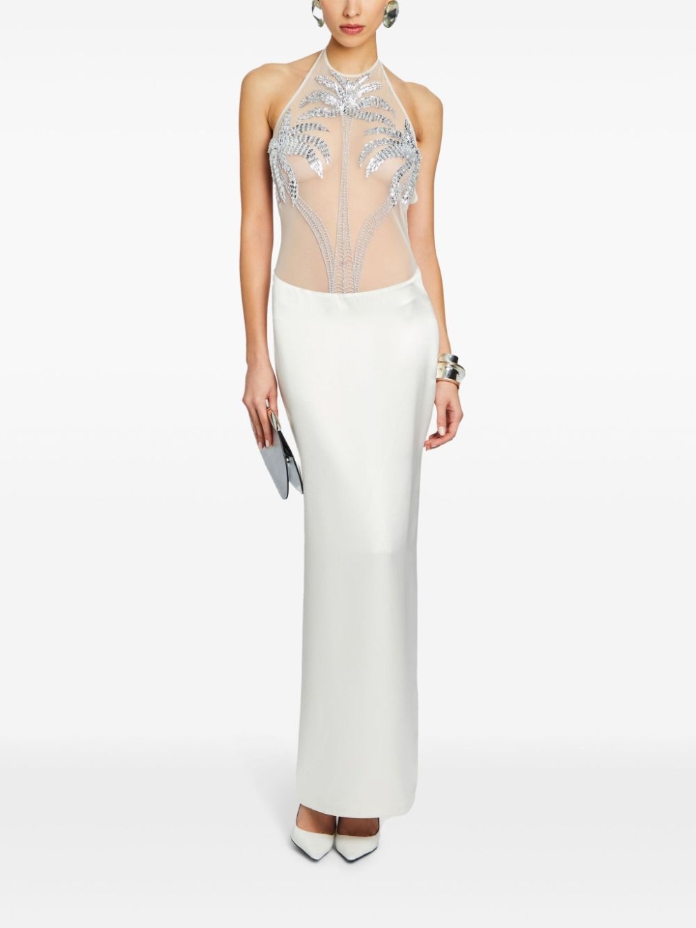 Meridian crystal-embellished gown - 2