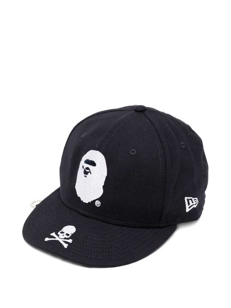 x A Bathing Ape logo-embroidered cap 1