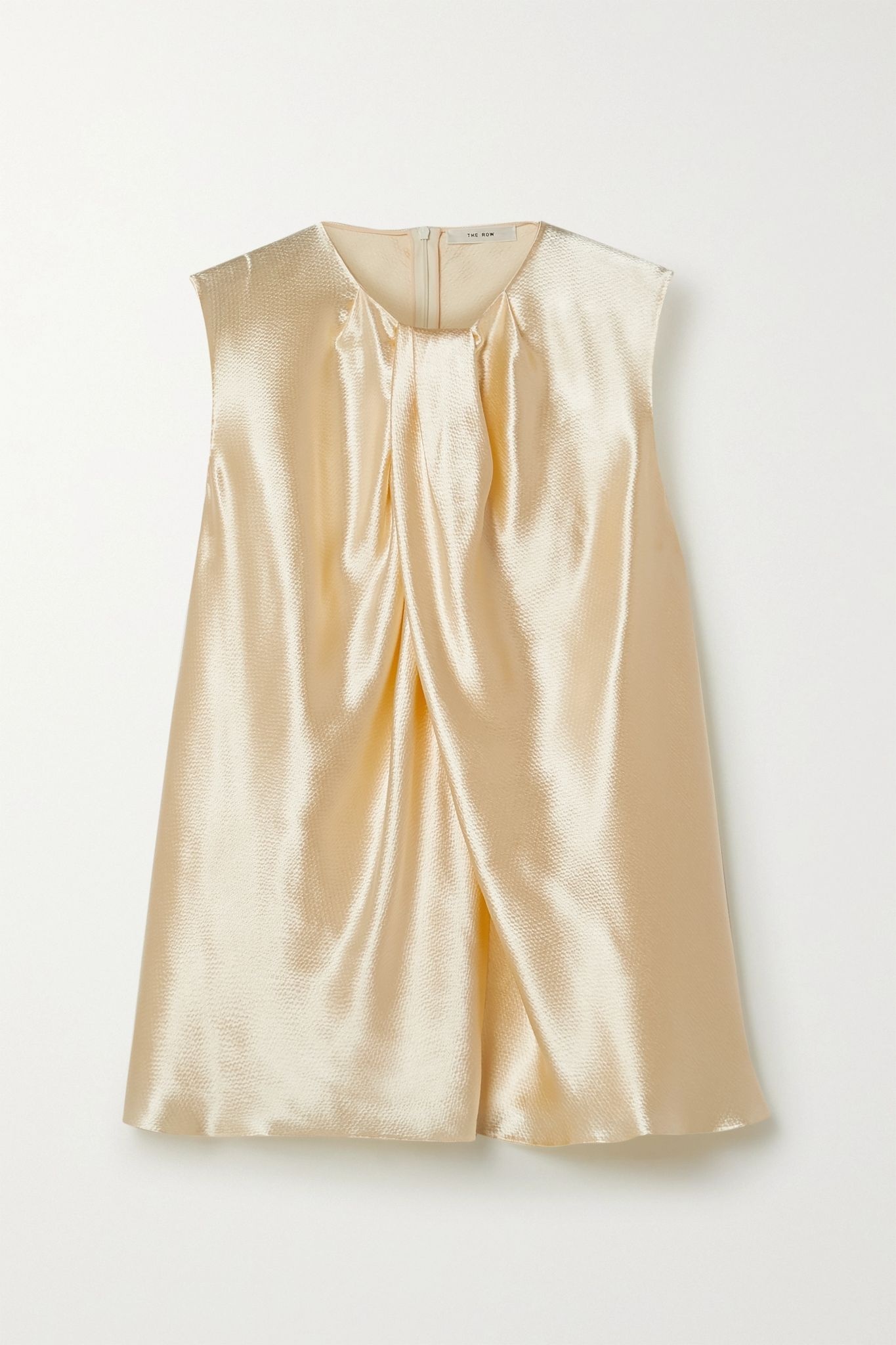 Shira hammered-satin top - 1