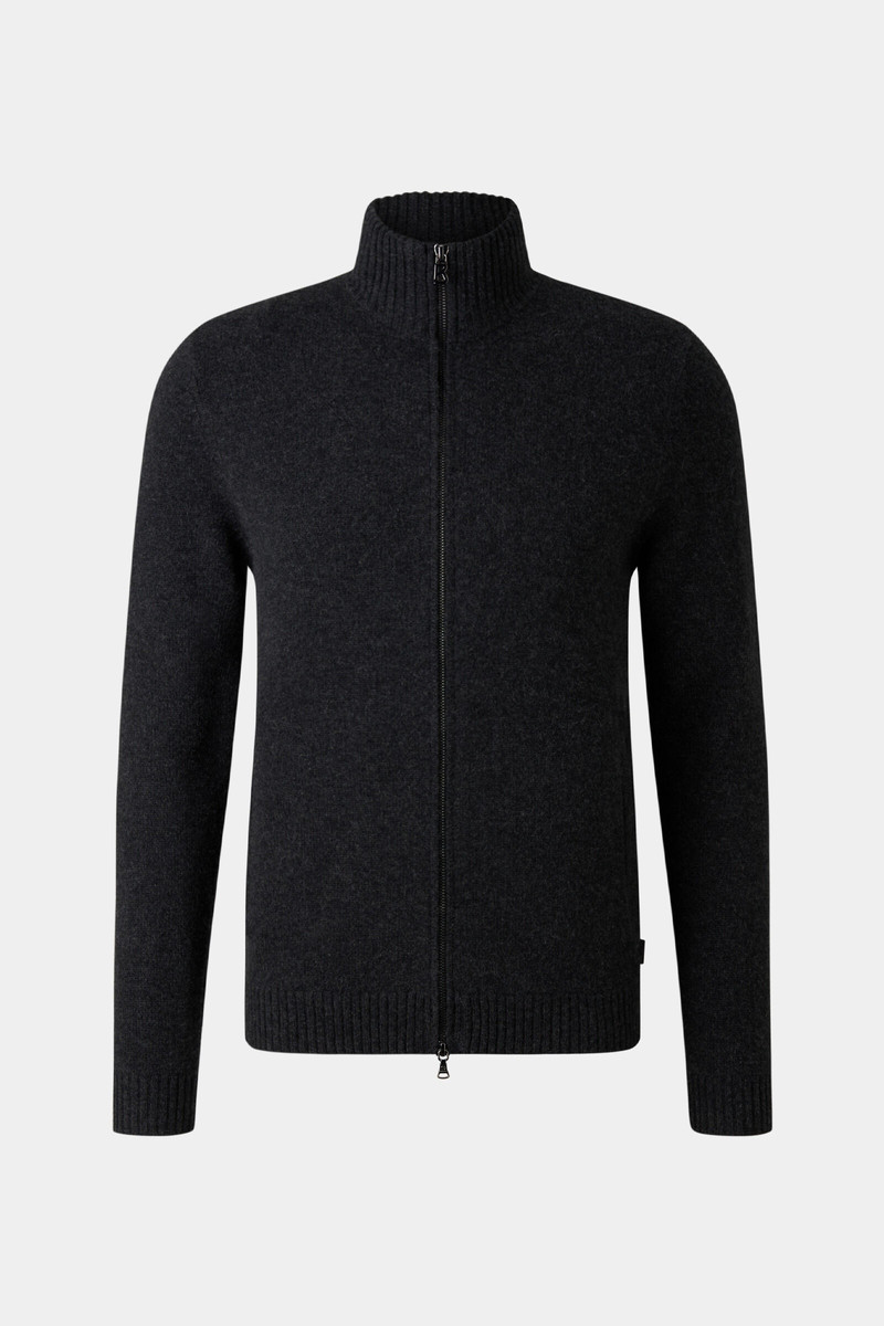 Dexter knit jacket in Anthracite 1
