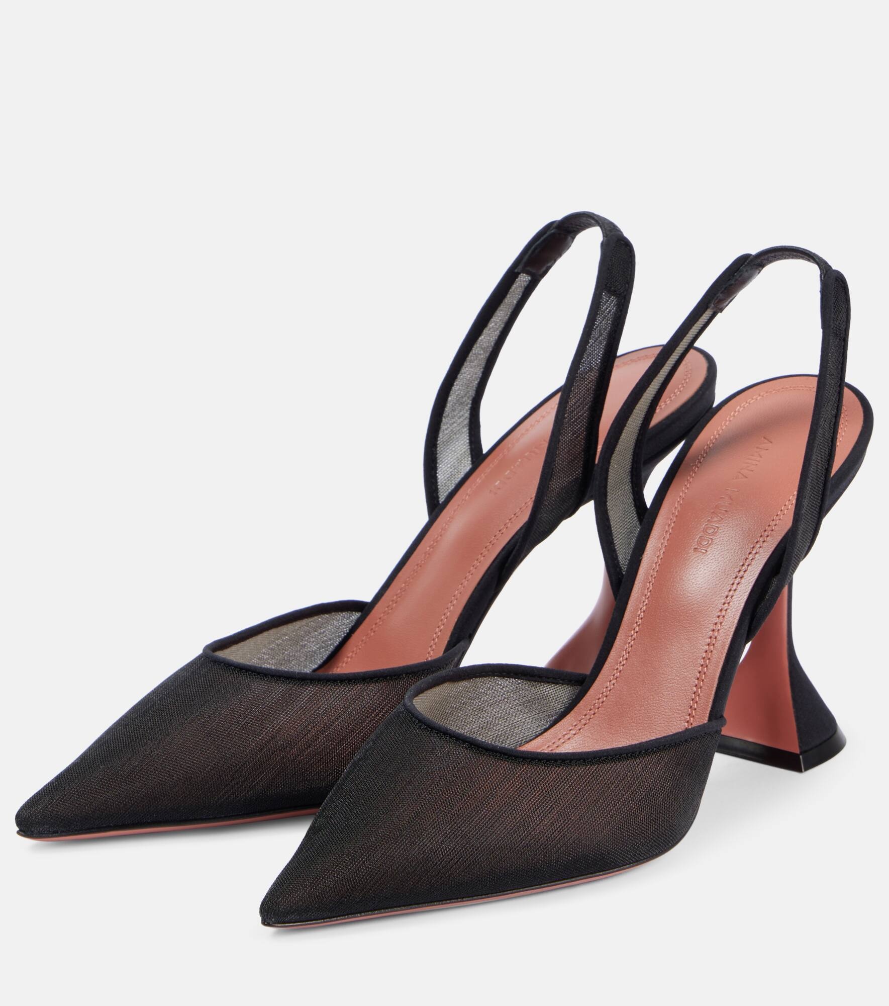 Holli mesh slingback pumps - 4