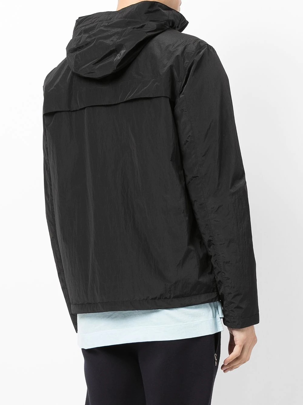 high-shine hooded bomber jacket - 4