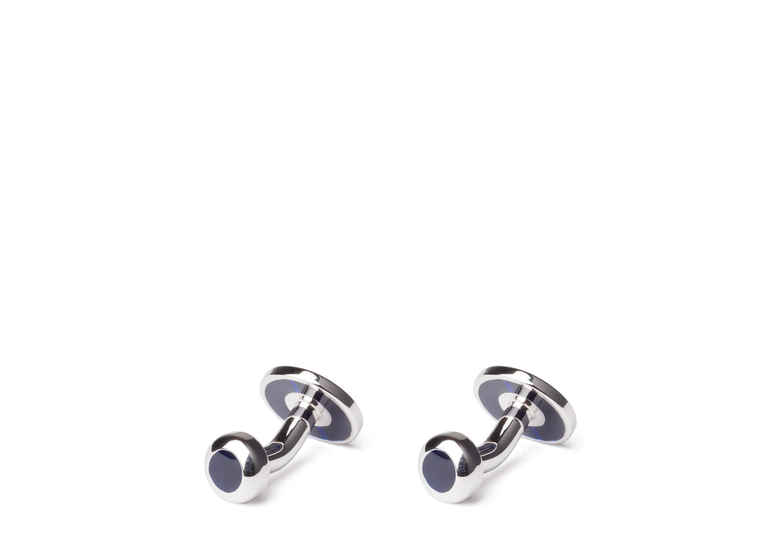 Floating stone cufflinks
Catseye & Rhodium Plated Oval Blue - 2