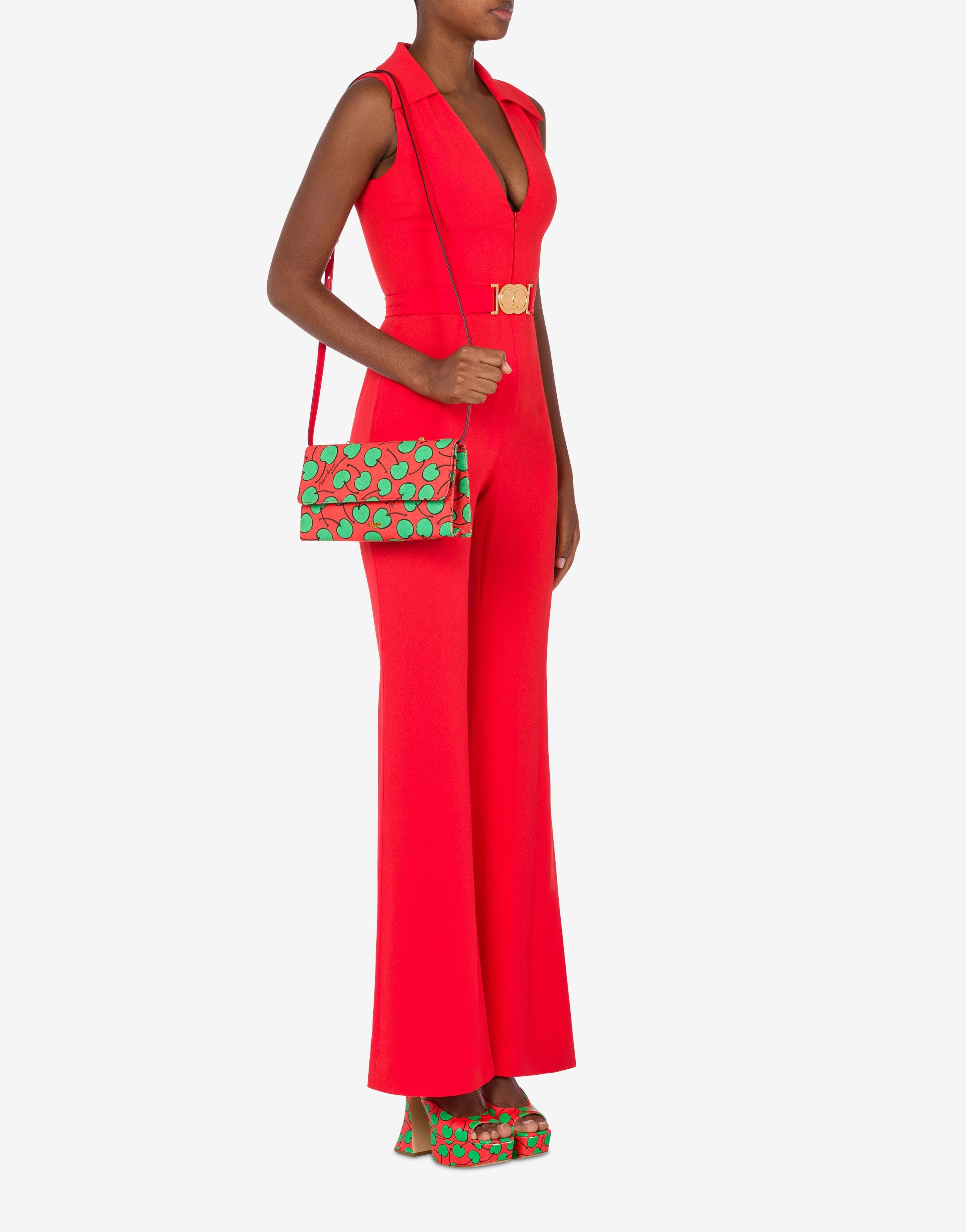 ALL-OVER CHERRY CANVAS SHOULDER BAG - 6