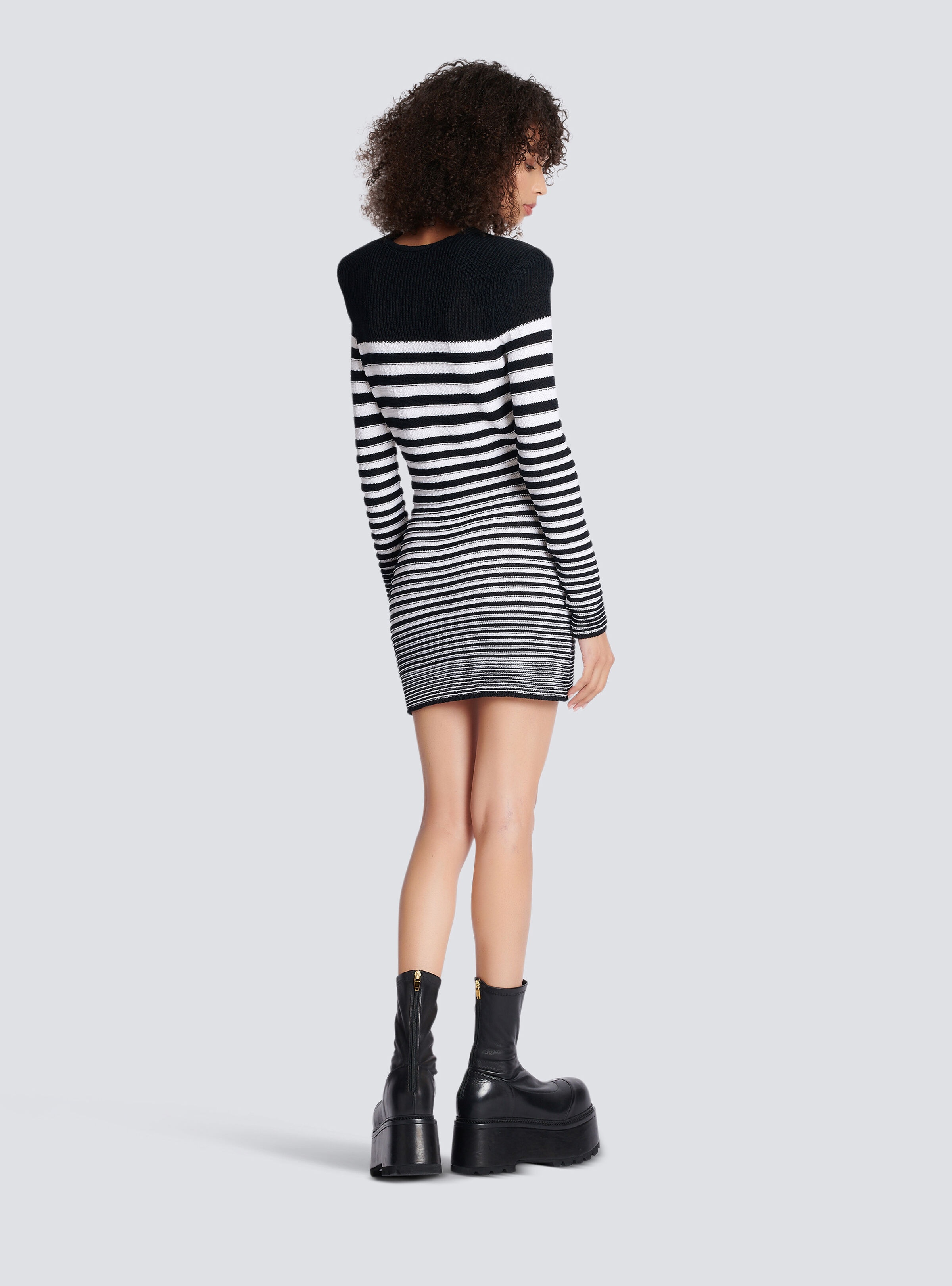 Sailor style knit dress - 4