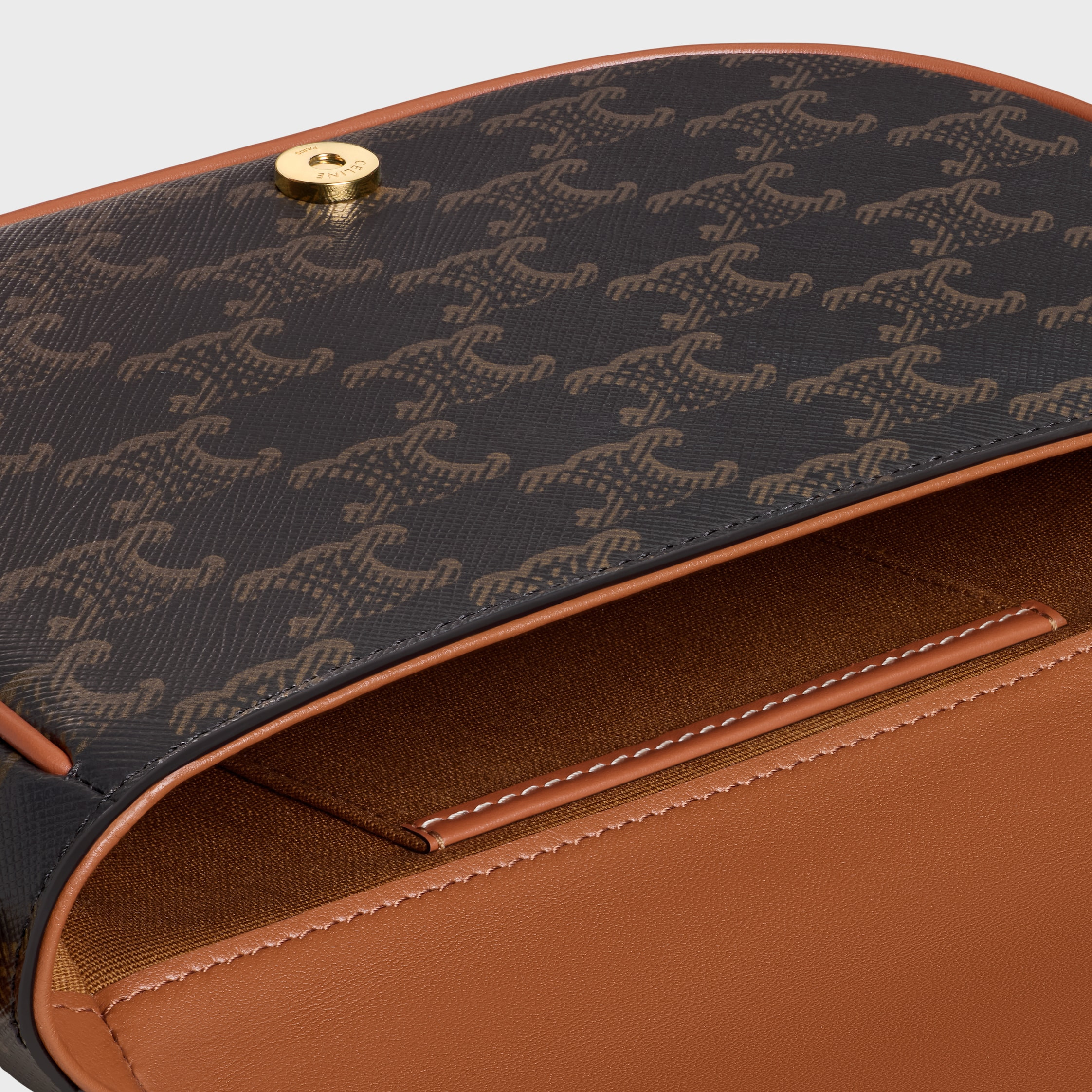 FOLCO SHOULDER BAG IN Triomphe Canvas and Calfskin - 4