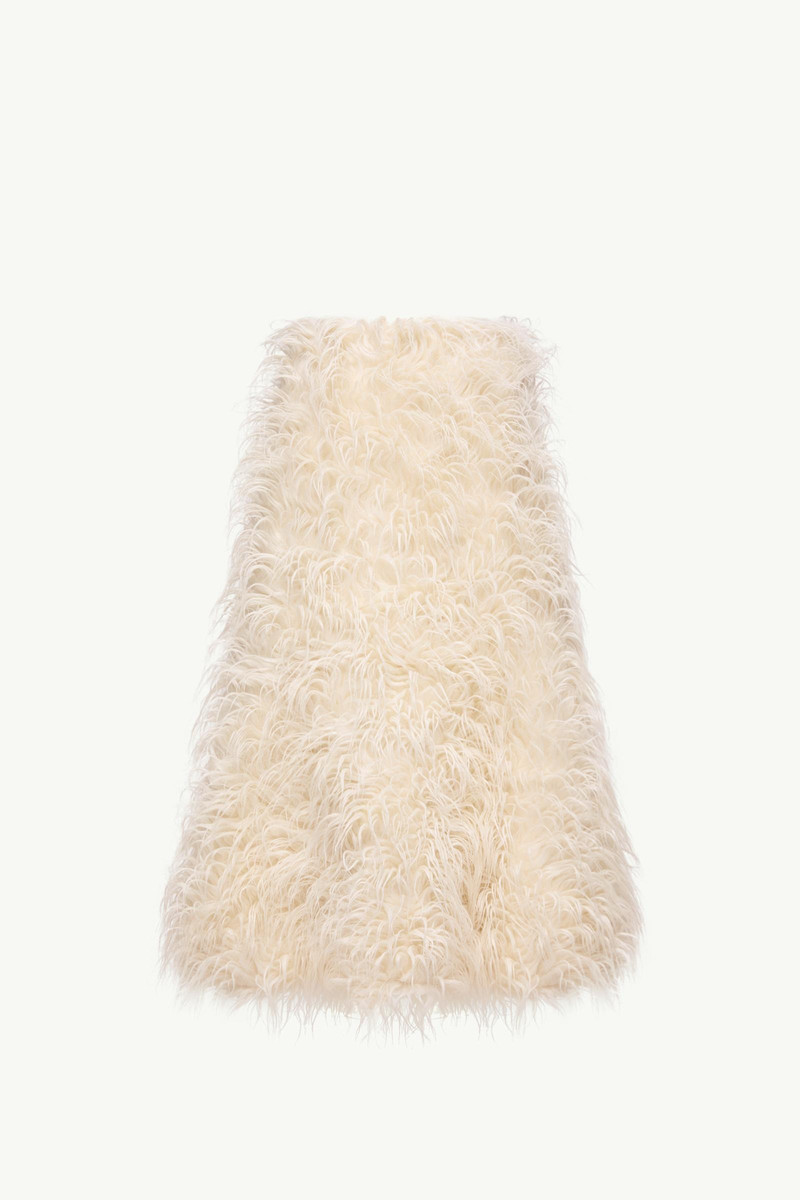 Moncler + JIL SANDER Textured Wool Blend Midi Skirt 1