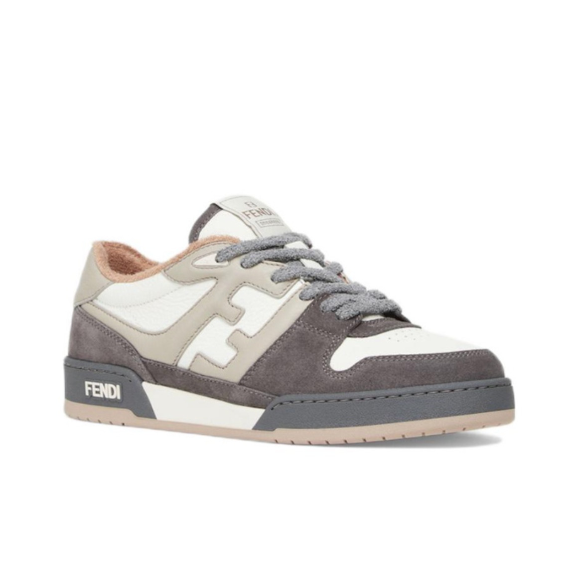 FENDI Match Low Top Suede 'Grey White' 7E1493AI1NF1IJF - 2