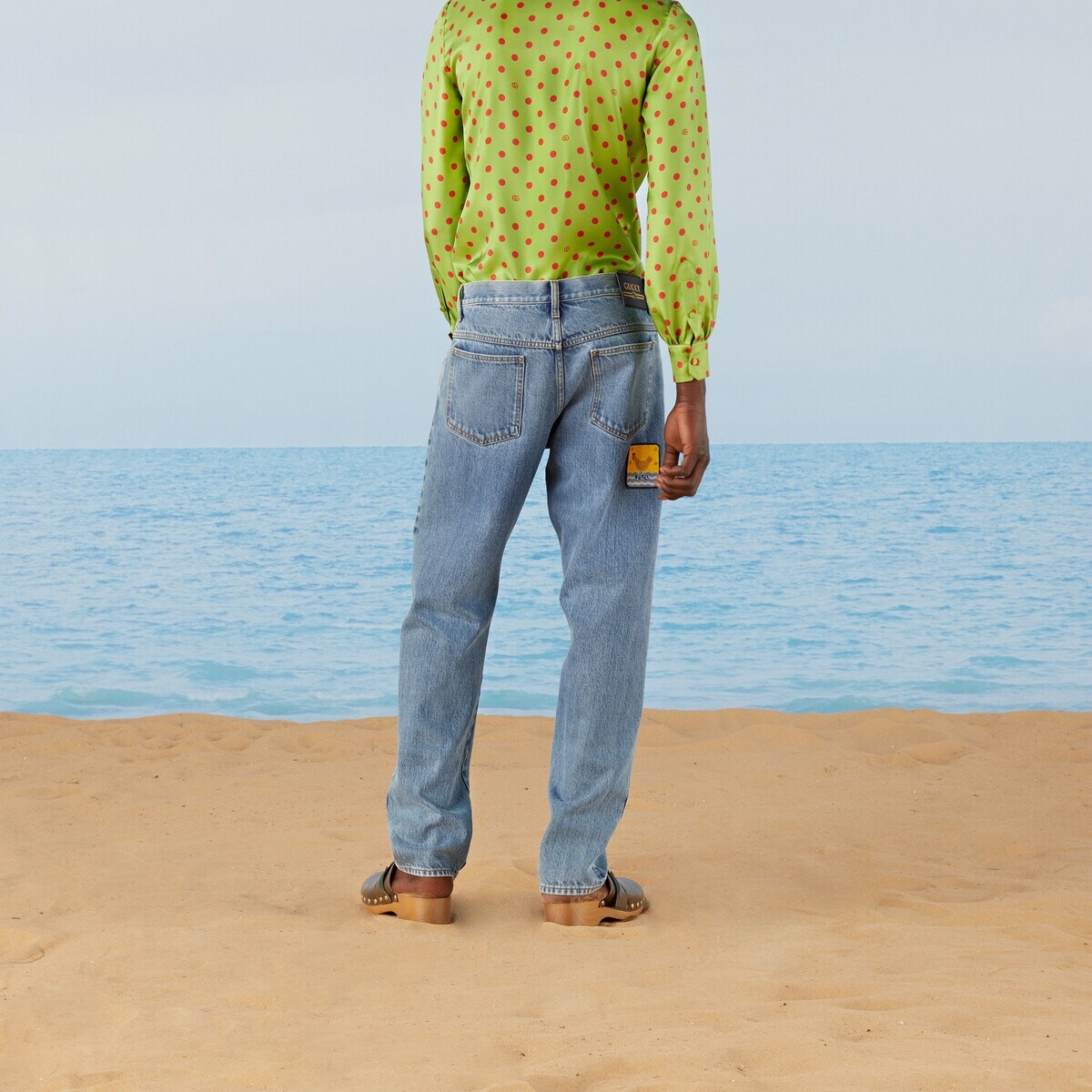 Denim pant with embroidery - 7