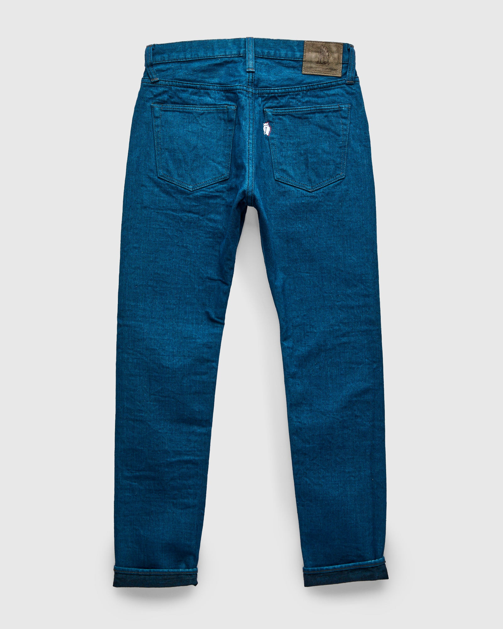 PBO-002-019 "Asagi" 16.5oz Rinsed Selvedge Denim - Relaxed Tapered Fit - 3
