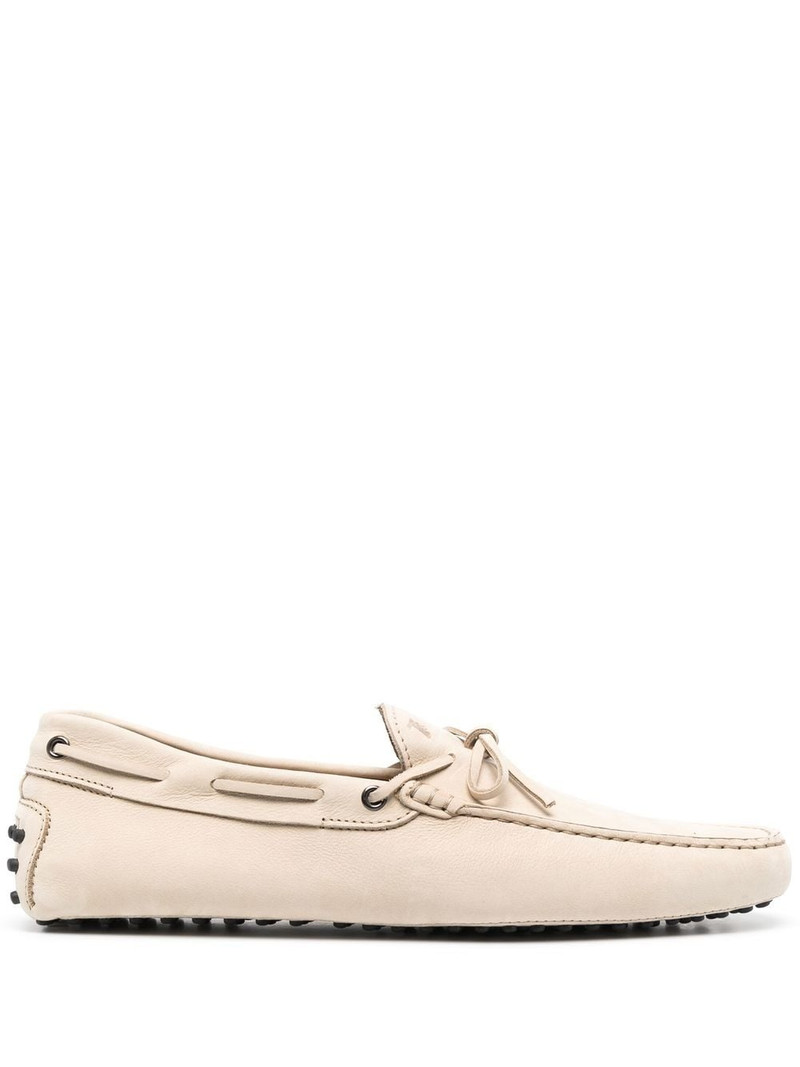 bow-detail leather loafers 1