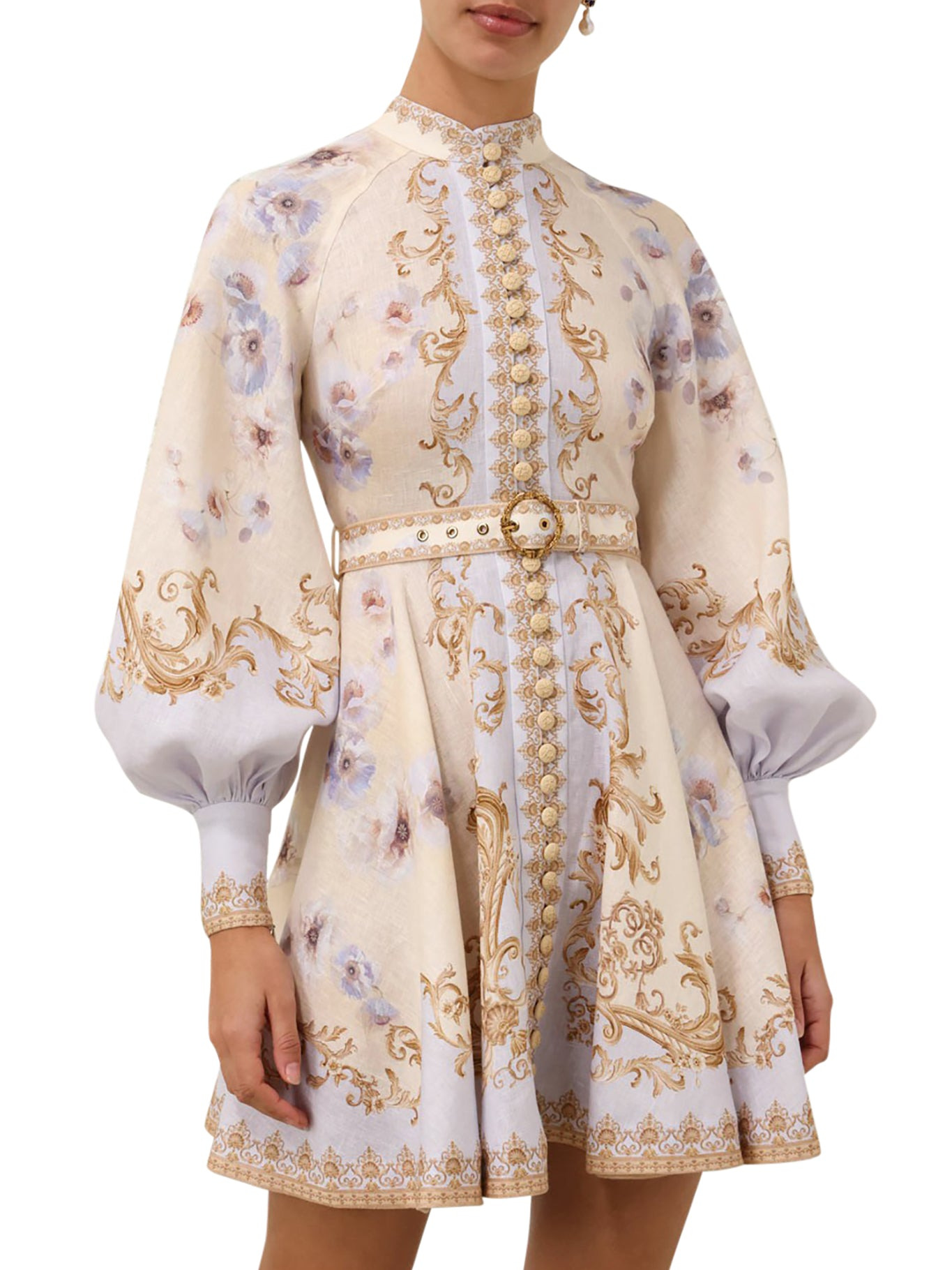 HYPNOTIC BUTTONED MINI DRESS - 3