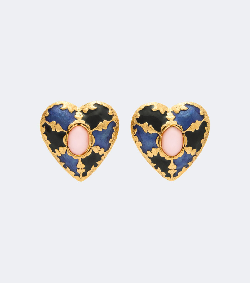 Embellished clip-on earrings 1