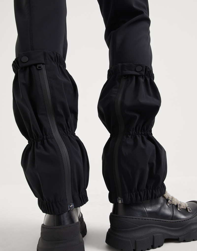 Bonded techno fabric mountain trousers with stirrups and detachable gaiters 3