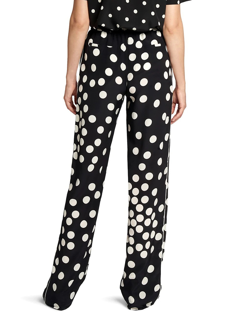 Patchy Dots Silk Trousers 5