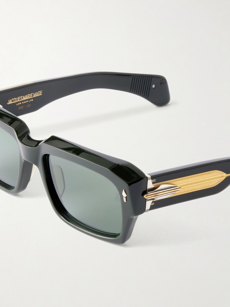 Dakota Rectangular-Frame Acetate Sunglasses 3