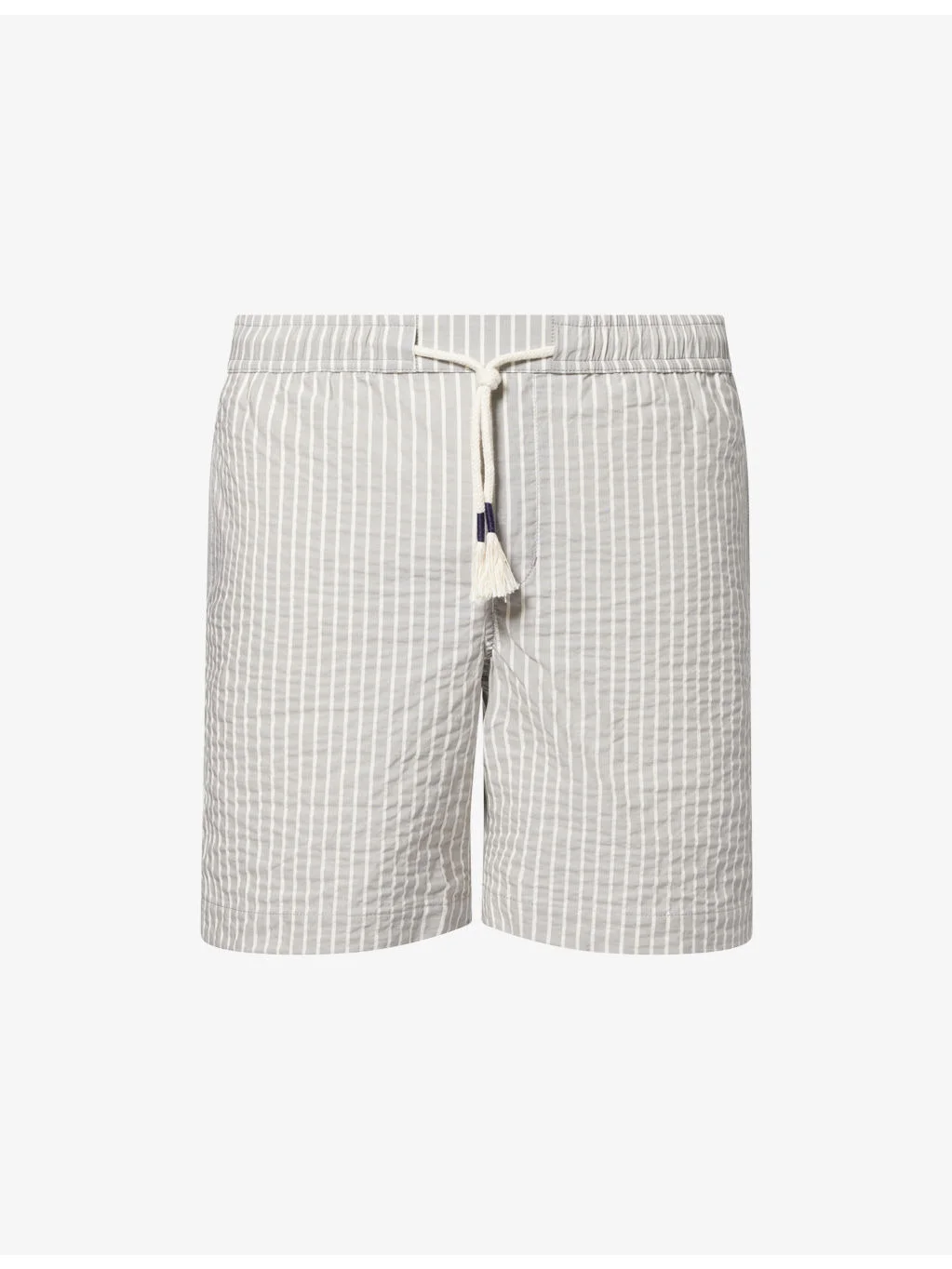 Sonoran Striped Cotton-Seersucker Shorts - 1