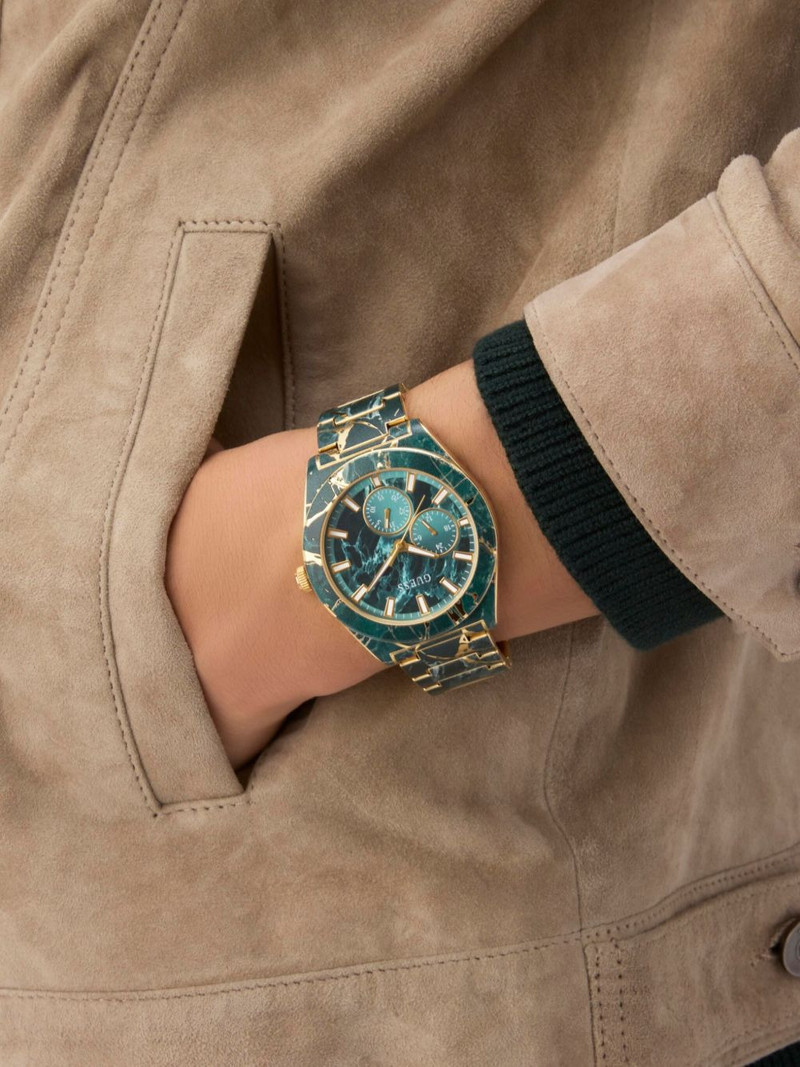 GUESS USA marble-pattern 42mm outlook