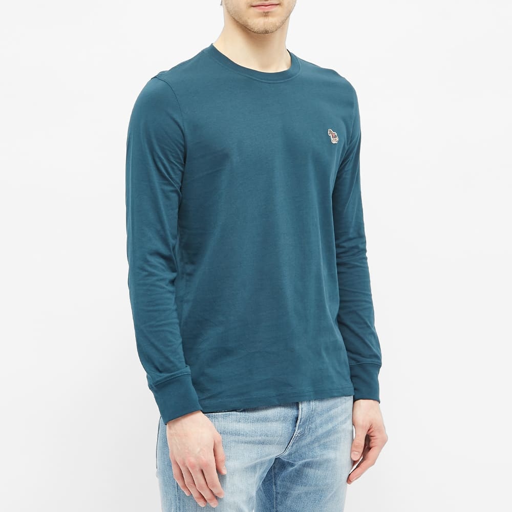 Paul Smith Long Sleeve Zebra Logo Tee - 3