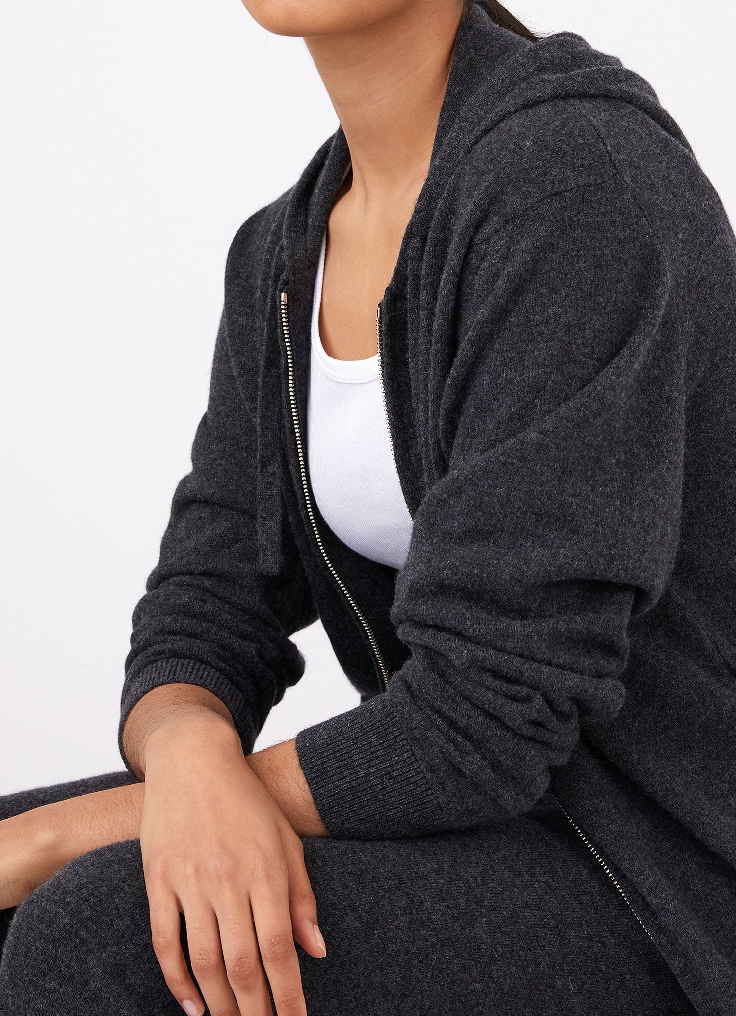 Cashmere Zip Hoody - 1