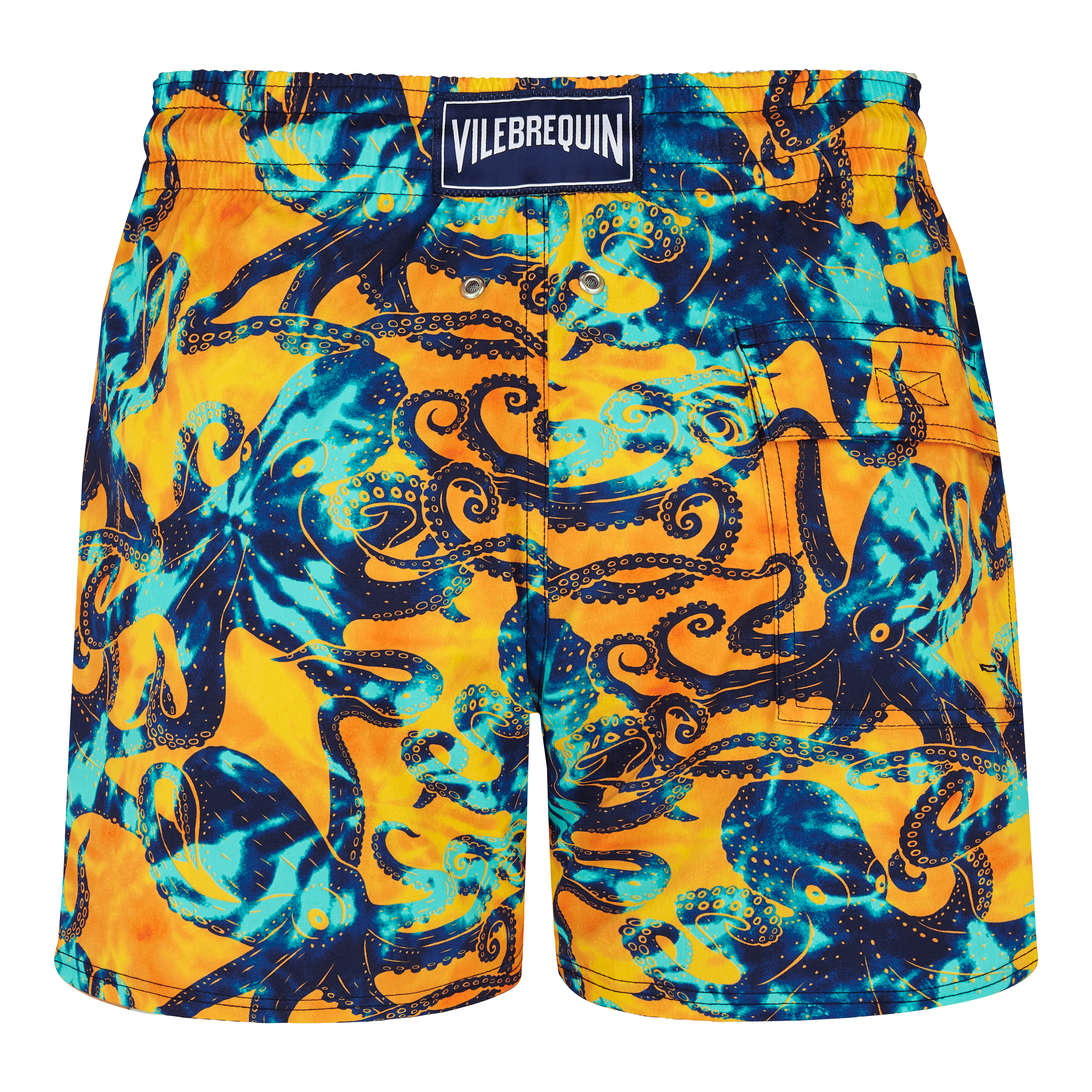 Men Stretch Short Swim Trunks Poulpes Tie and Dye - 2