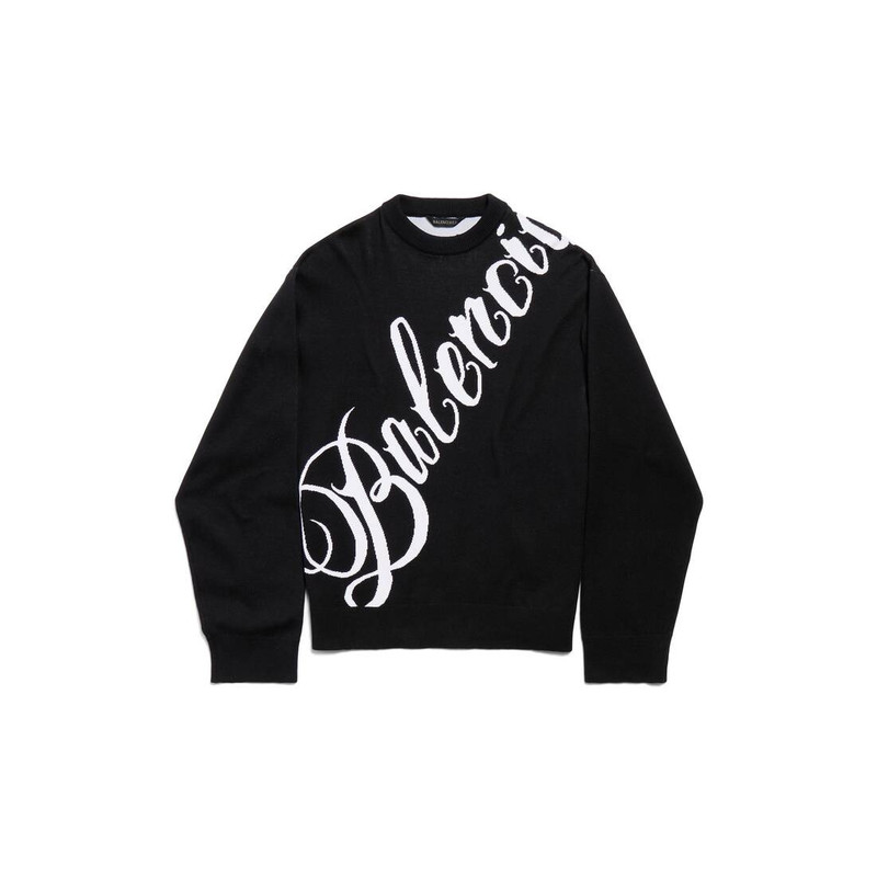 Men's Big B Crewneck in Black/white 1