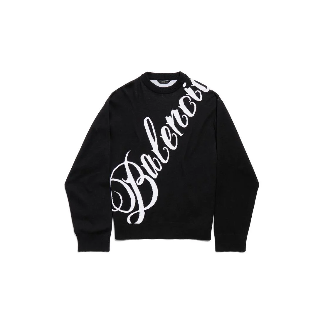 Men's Big B Crewneck in Black/white - 1