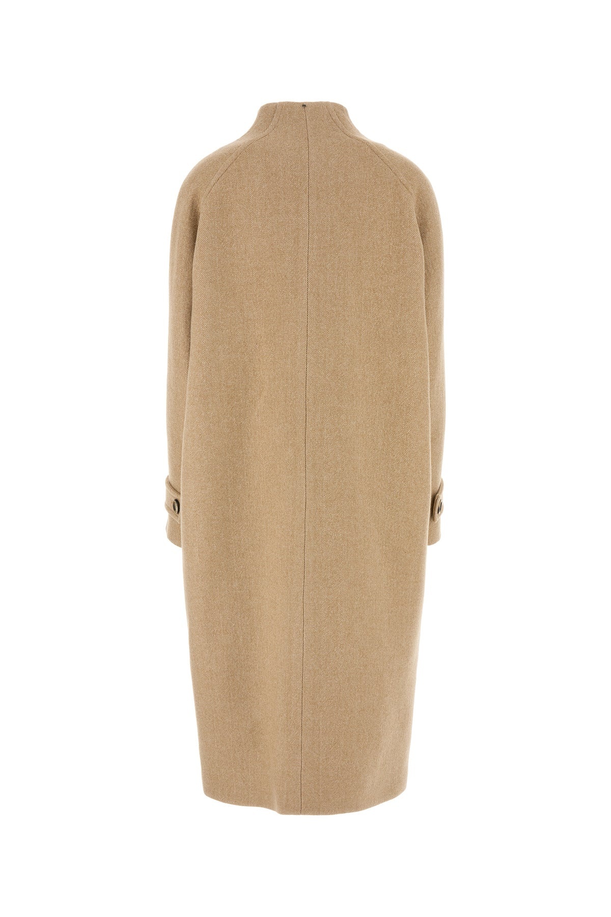 Beige wool blend Adatti coat - 2