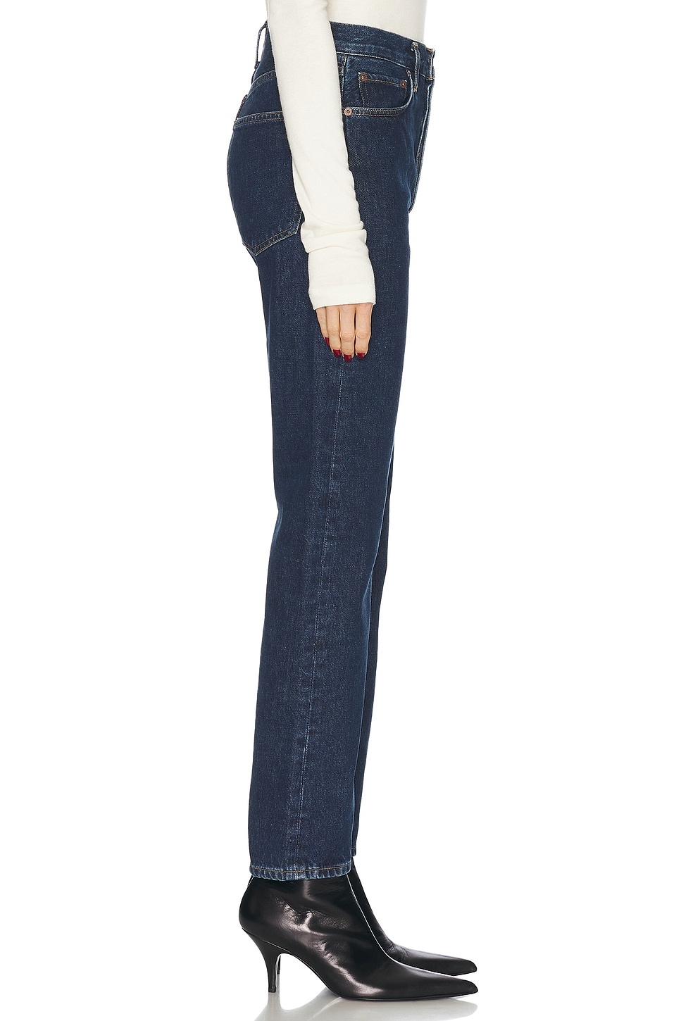 90s Pinch Waist High Rise Straight - 3