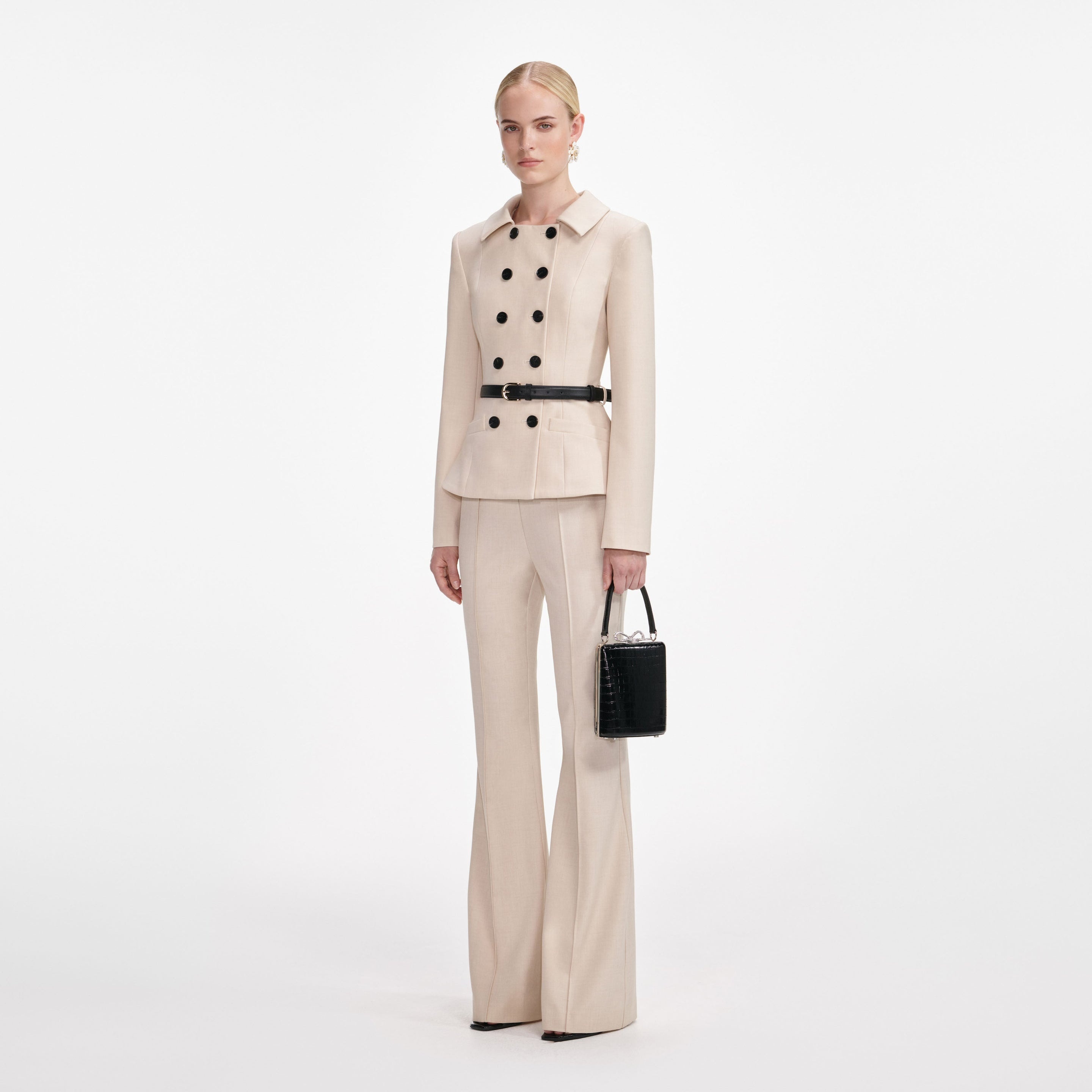 Beige Twill Jumpsuit - 2