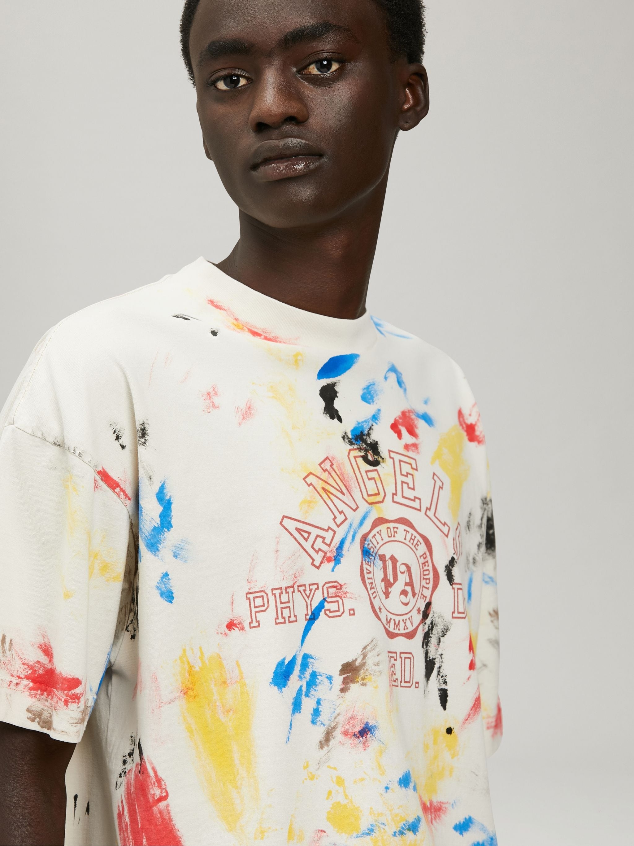 PAINTED COLLEGE T-SHIRT - 6