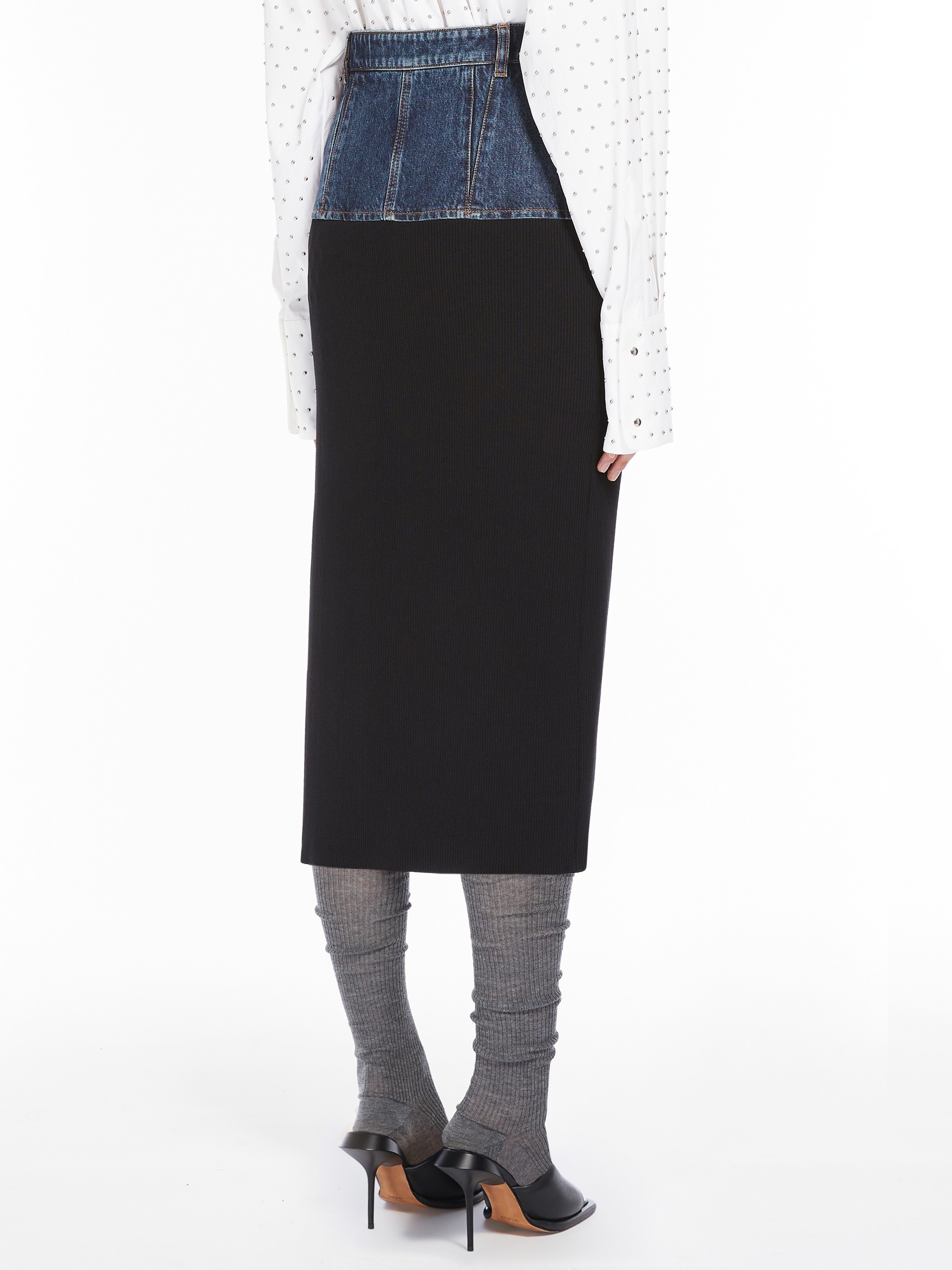 EDAM Slim-fit denim skirt - 4