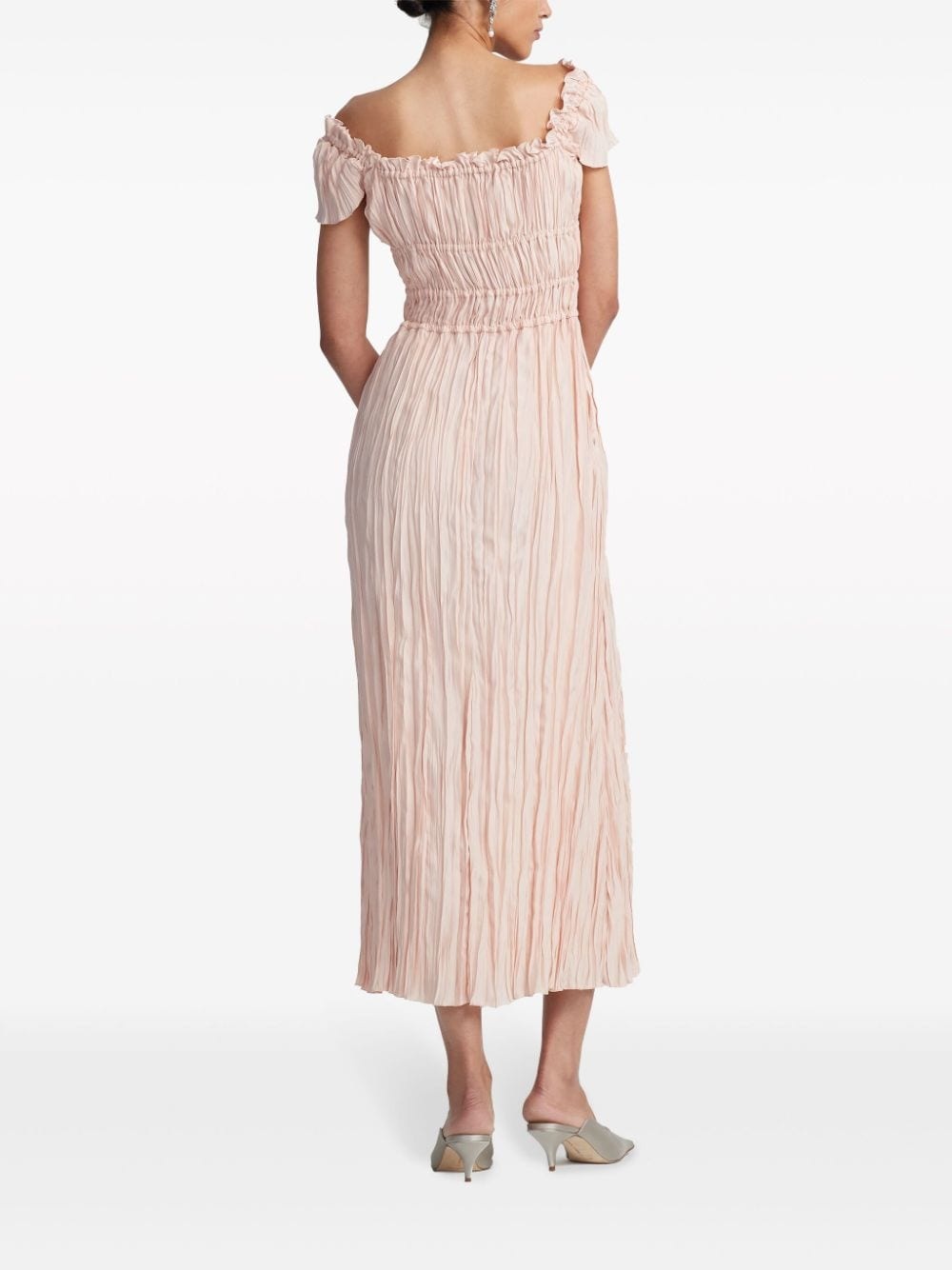 Lily pleated midi dress - 4