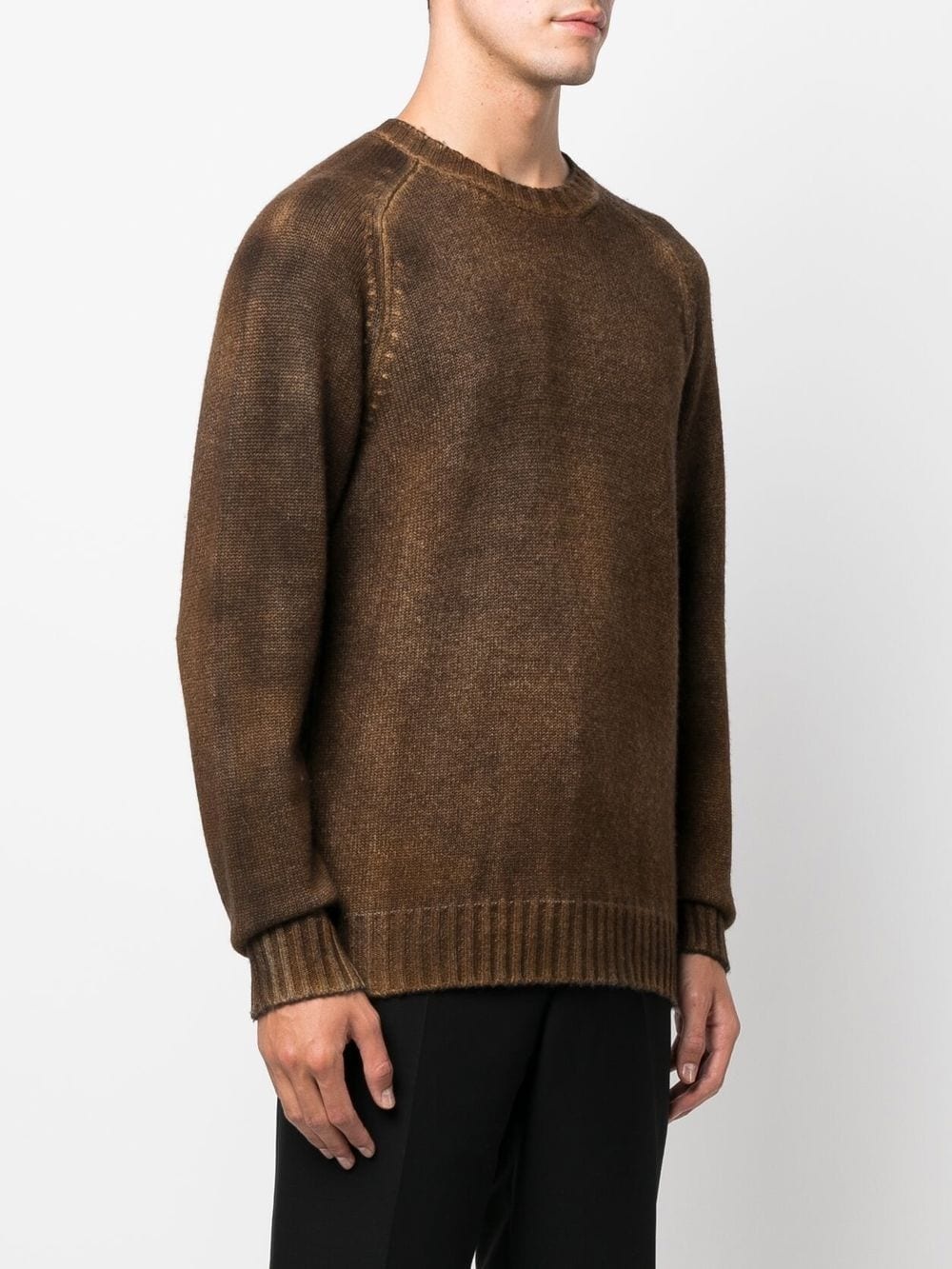 wool-cashmere crew-neck jumper - 4