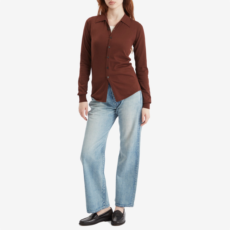 AURALEE Auralee Cotton Knit Shirt Cardigan outlook