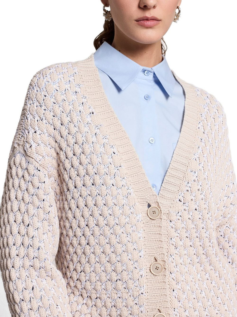 textured buttoned cardigan 4