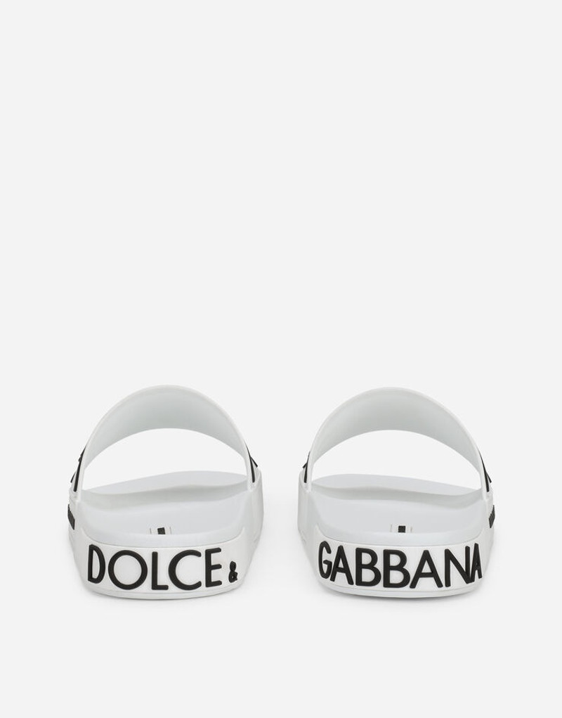 Dolce & Gabbana Rubber beachwear sliders with DG logo outlook
