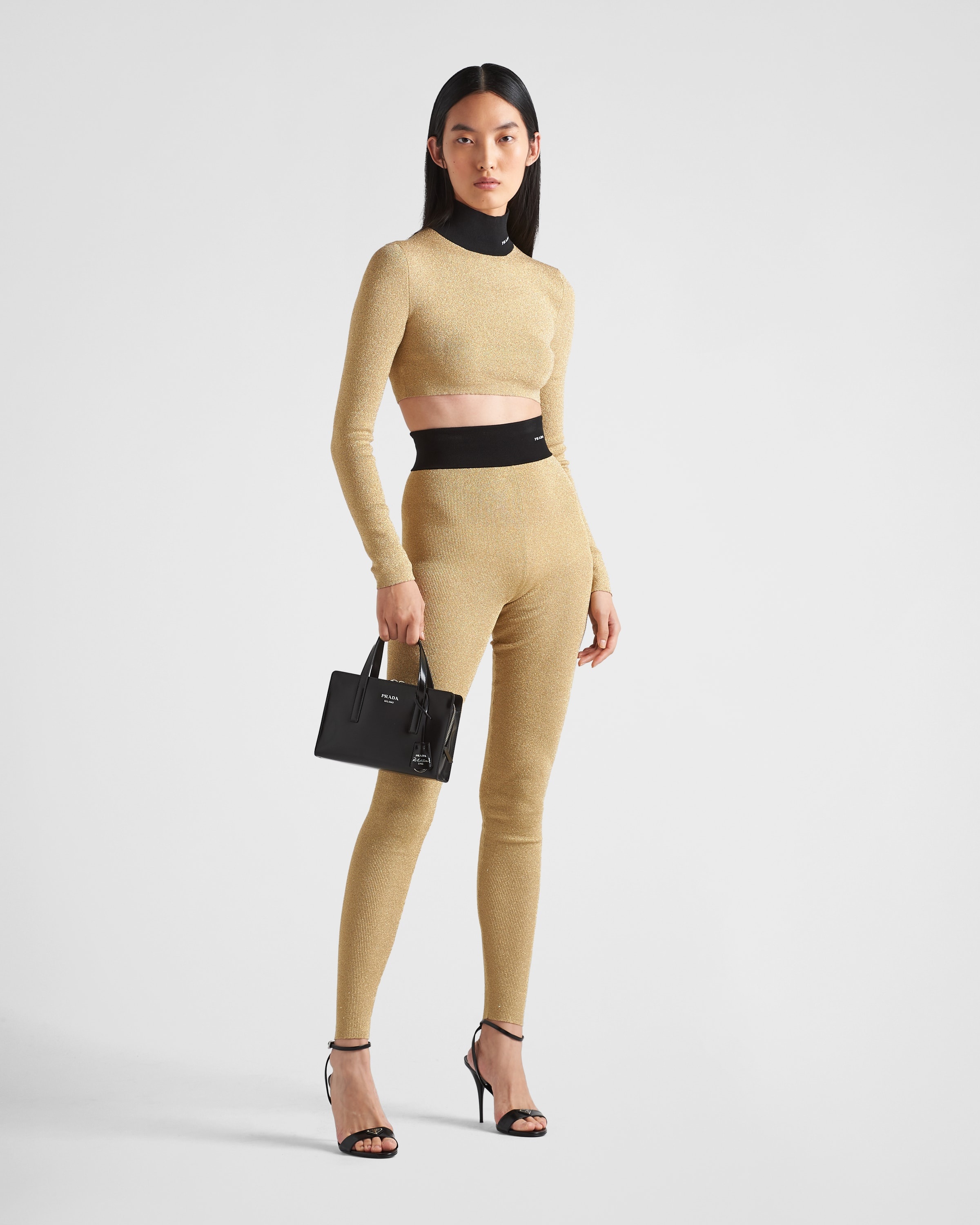 Lamé turtleneck sweater - 2