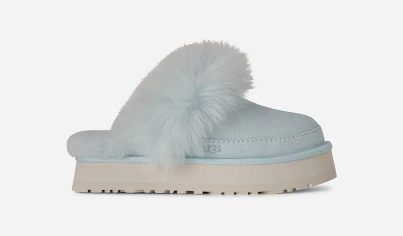 ® Women's Disquette Chalet Sheepskin Slippers in Reef Blue - 1