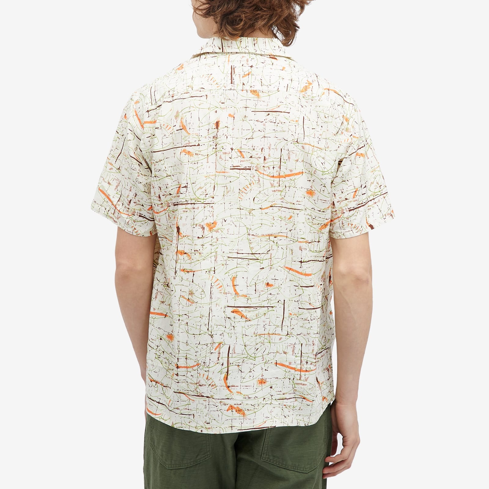 Beams Plus Open Collar Rayon Print Shirt - 3