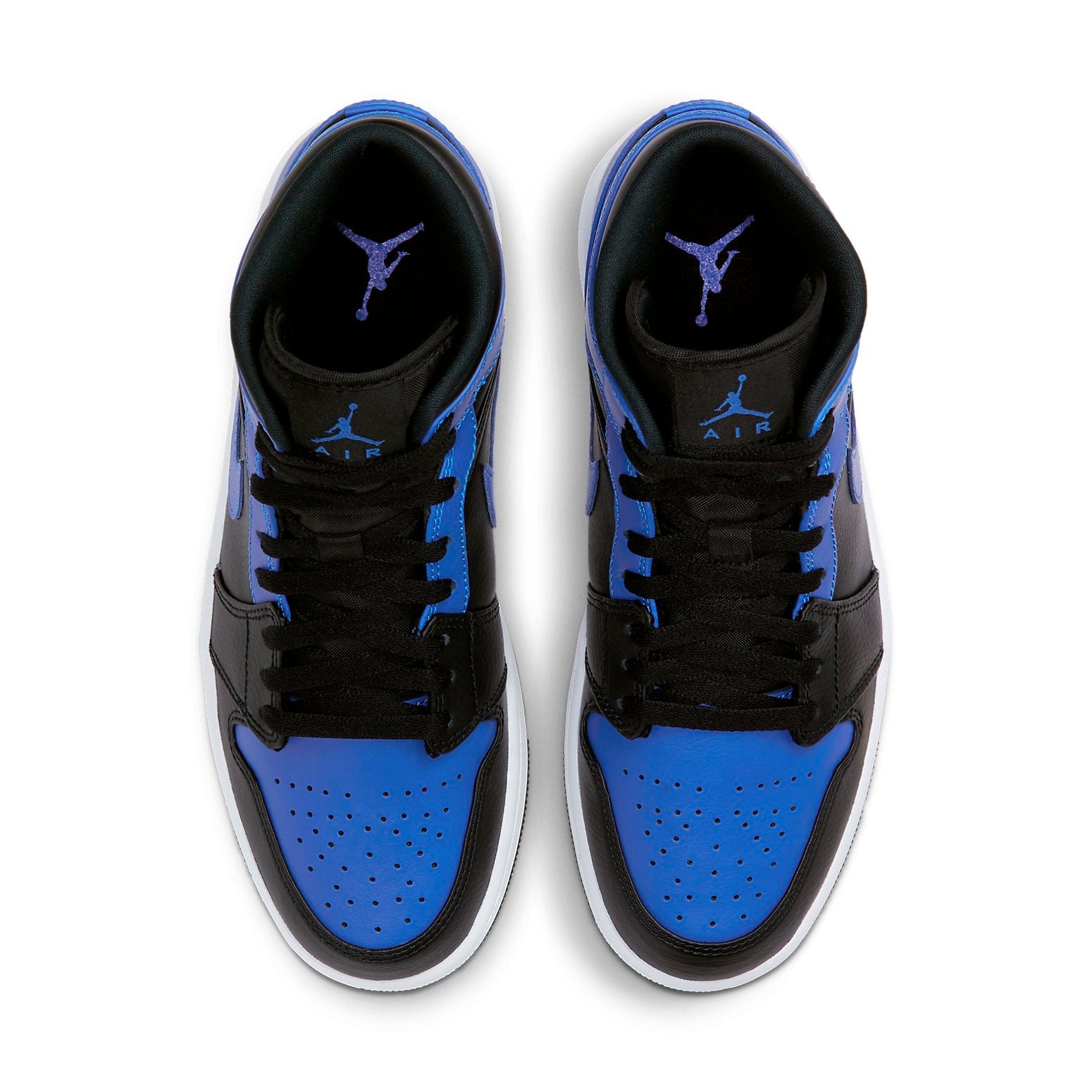 Air Jordan 1 Mid 'Hyper Royal Black' 554724-077 - 4