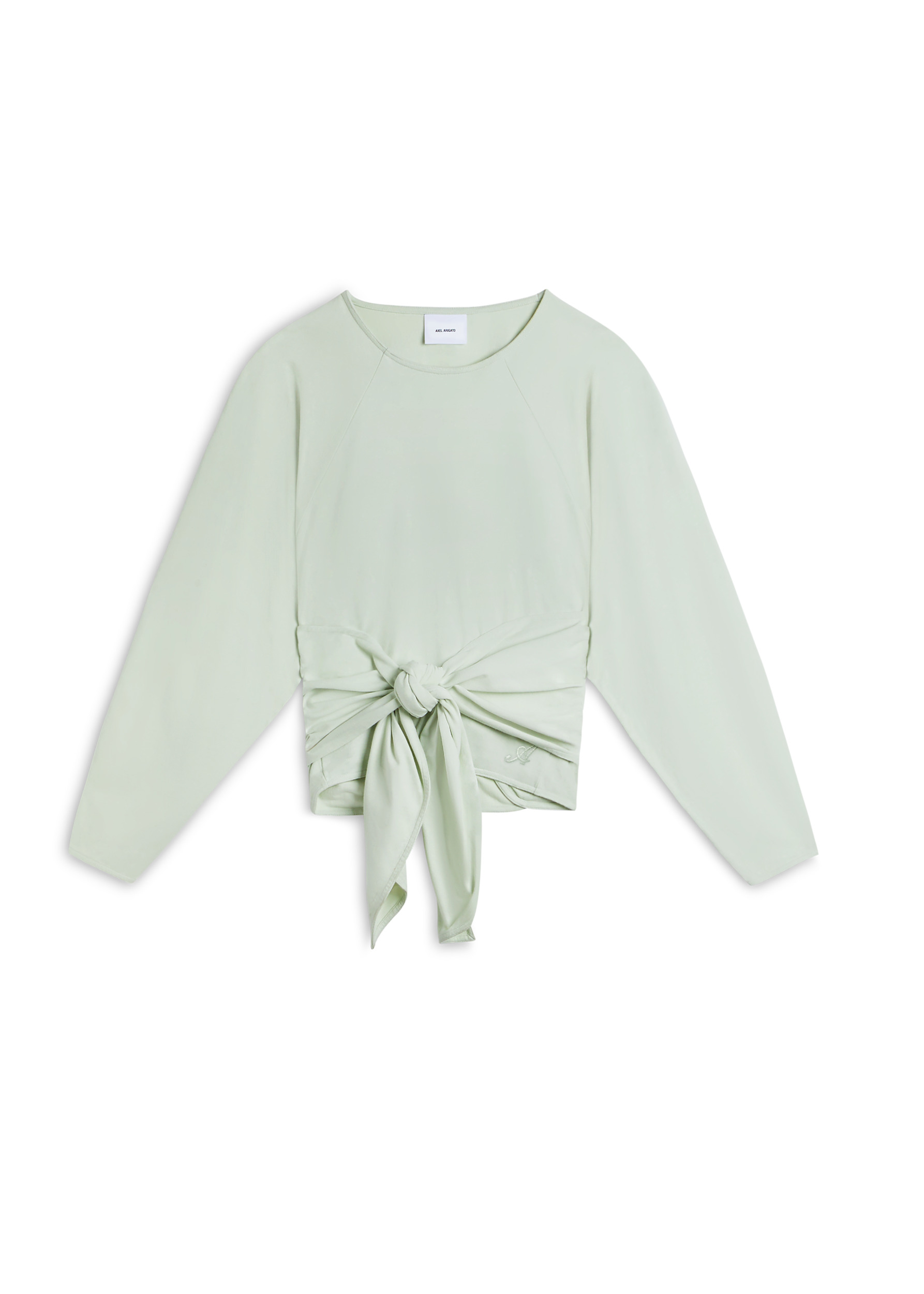 Drape Tie-Front Sweatshirt - 1