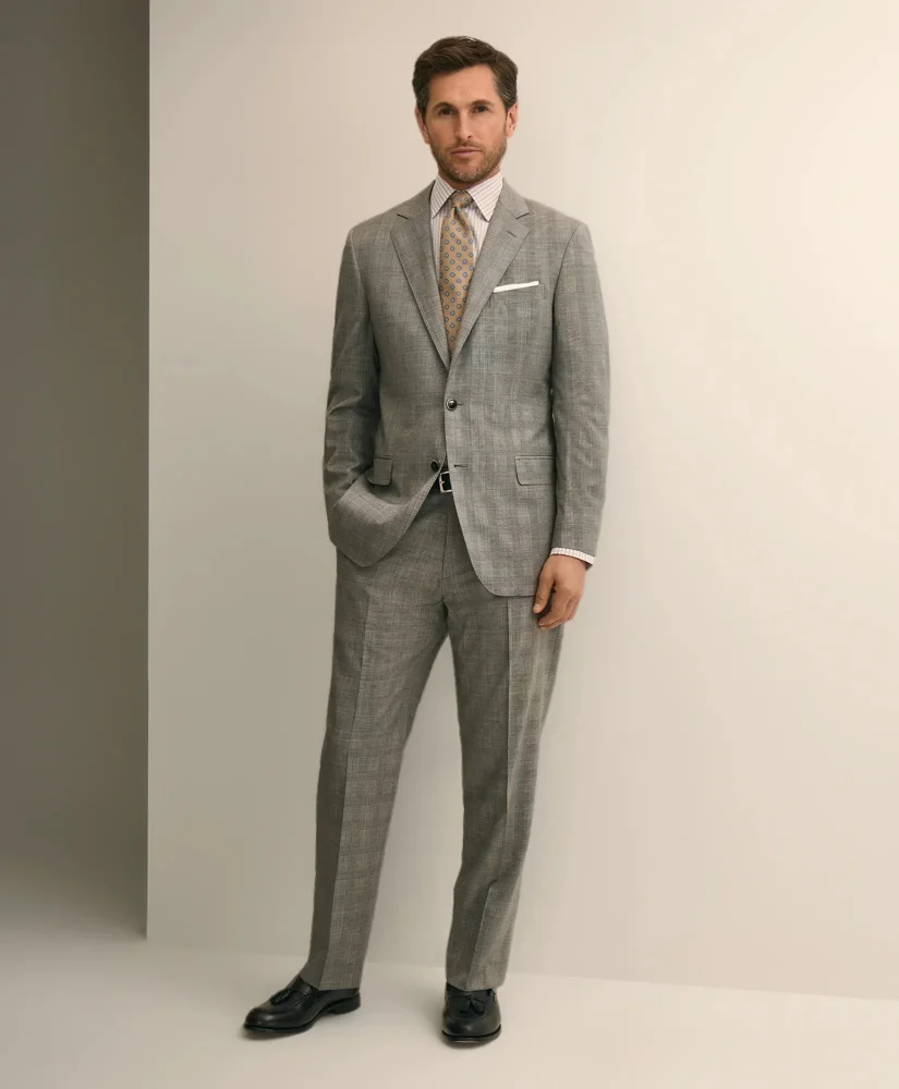 Traditional Fit Wool Check 1818 Suit - 1