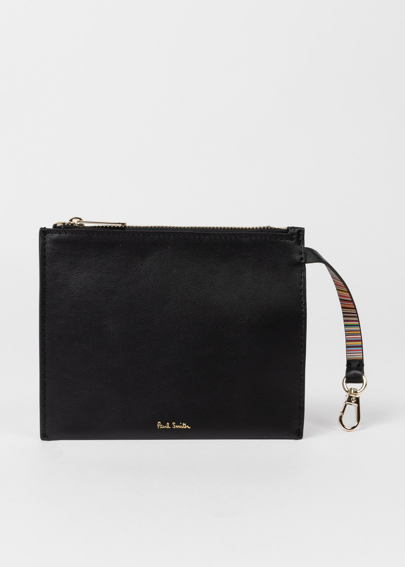 Leather 'Signature Stripe' Bucket Bag 6