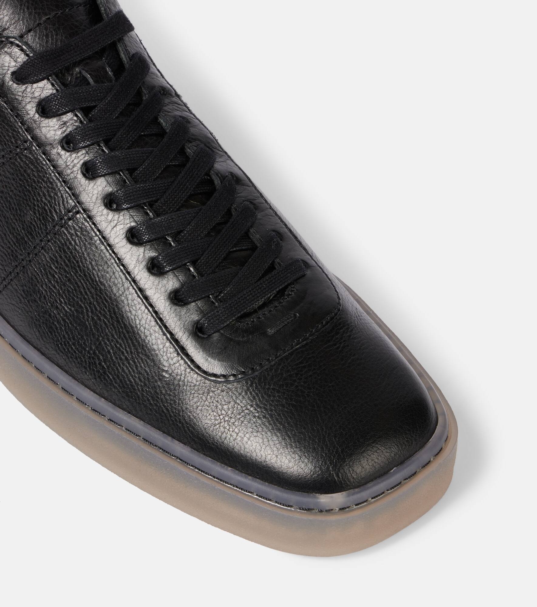 Linoleum leather low-top sneakers - 5